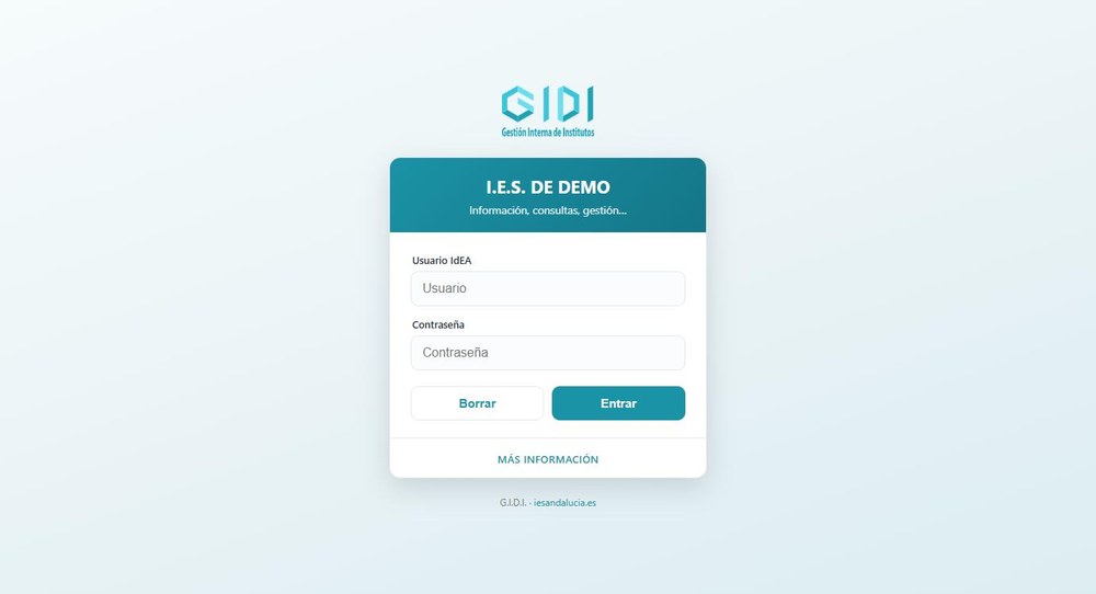 Pantalla de entrada